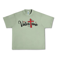 Oil Green valentine cross glitter Urban Heavy Tee - MaliasSmallBusiness