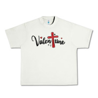 Pistachio valentine cross glitter Urban Heavy Tee - MaliasSmallBusiness