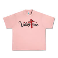 Salmon valentine cross glitter Urban Heavy Tee - MaliasSmallBusiness