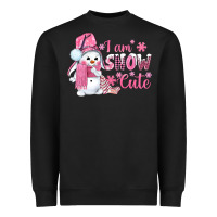 Black i am snow cute pink bbs Heavyweight Sweatshirt - BundleAndBundleShop