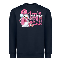 Navy i am snow cute pink bbs Heavyweight Sweatshirt - BundleAndBundleShop