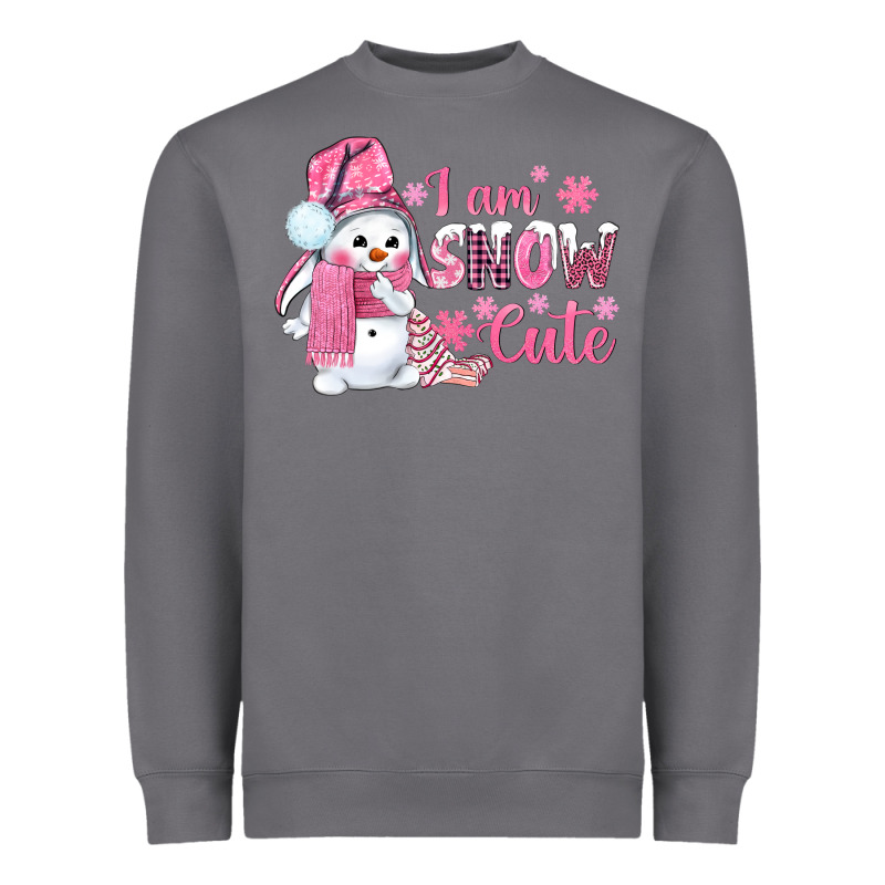 I Am Snow Cute Pink Bbs Heavyweight Sweatshirt by BundleAndBundleShop | Teevron