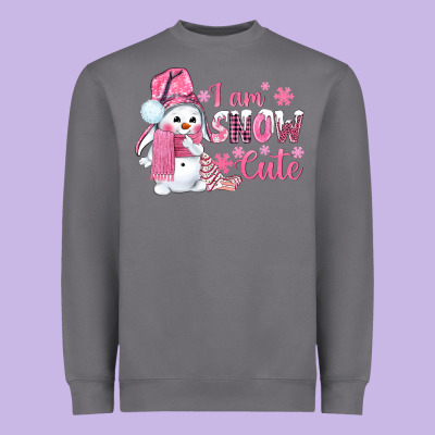 I Am Snow Cute Pink Bbs Heavyweight Sweatshirt Designed By Bundleandbundleshop