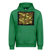 Emerald camouflage and leopard background Urban Hoodie - BundleAndBundleShop