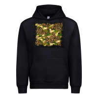 Foreset Green camouflage and leopard background Urban Hoodie - BundleAndBundleShop