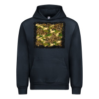 Navy camouflage and leopard background Urban Hoodie - BundleAndBundleShop