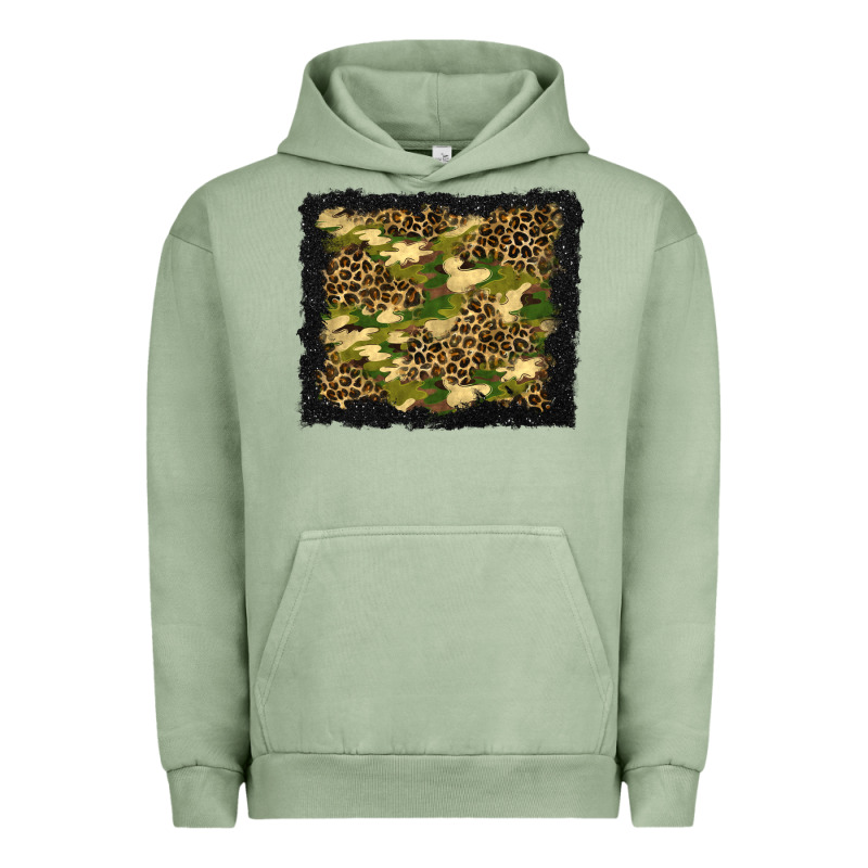 Camouflage And Leopard Background Urban Hoodie by BundleAndBundleShop | Teevron