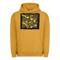 Pigment Peanut Butter camouflage and leopard background Urban Hoodie - BundleAndBundleShop