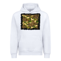 White camouflage and leopard background Urban Hoodie - BundleAndBundleShop