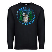 Black cozy season Premium Sweatshirt - CowGirlArtShop