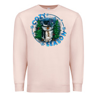 Pale Pink cozy season Premium Sweatshirt - CowGirlArtShop