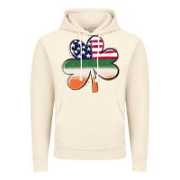 Vintage Artic st patricks day shamrock american flag Vintage Hoodie - MaliasSmallBusiness
