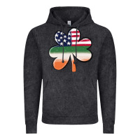 St Patricks Day Shamrock American Flag Vintage Hoodie | Teevron