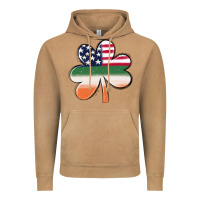 Vintage Camel st patricks day shamrock american flag Vintage Hoodie - MaliasSmallBusiness