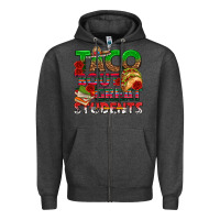 Charcoal Heather Taco 'Bout Great Students Zipper Hoodie - texasbilliewilder