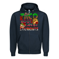 Navy Taco 'Bout Great Students Zipper Hoodie - texasbilliewilder
