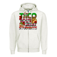 Oatmeal Heather Taco 'Bout Great Students Zipper Hoodie - texasbilliewilder