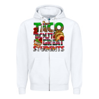 White Taco 'Bout Great Students Zipper Hoodie - texasbilliewilder