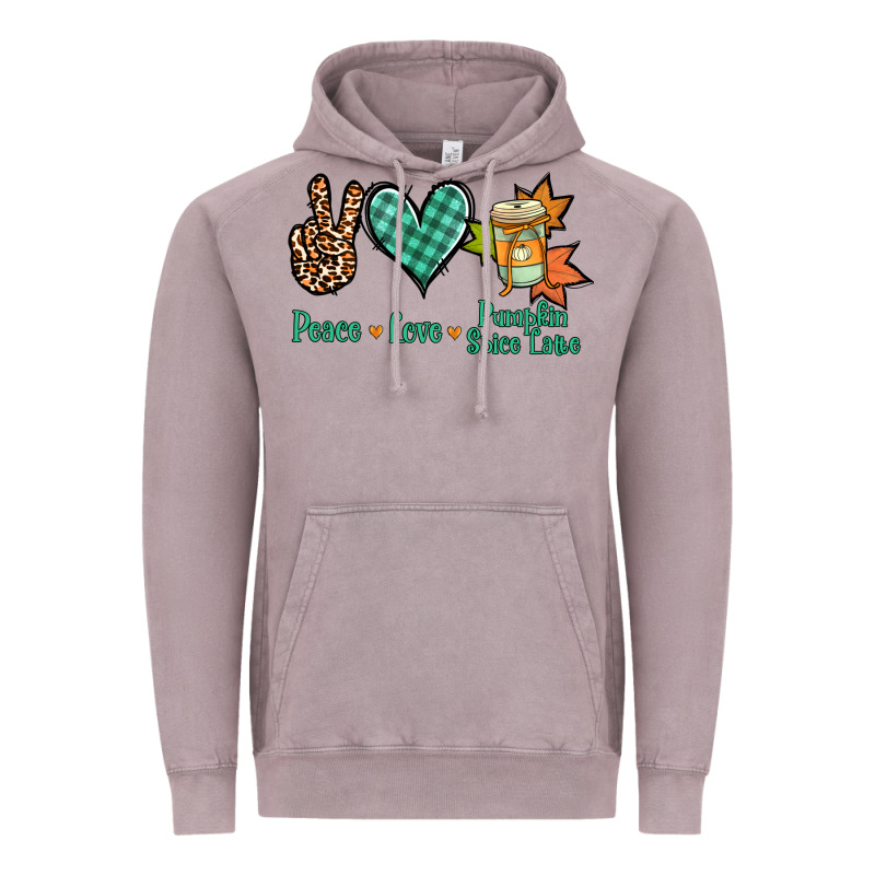Peace Love Pumpkin Spice Latte Vintage Hoodie by Jasminsmagicworld | Teevron