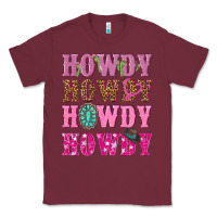 Burgundy pink howdy howdy howdy Classic Tee - NancyCooperArtShop