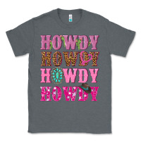 Charcoal Heather pink howdy howdy howdy Classic Tee - NancyCooperArtShop