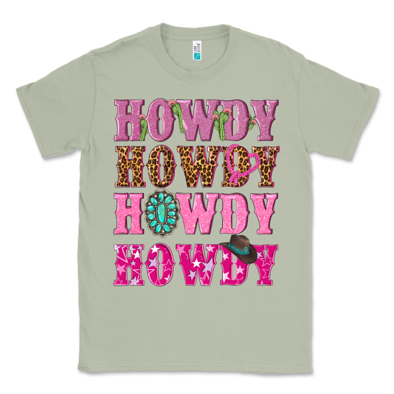 Pink Howdy Howdy Howdy Classic Tee by NancyCooperArtShop | Teevron