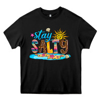Black stay salty Heavy Core Tee - AdoDesignShop