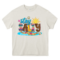 Cream stay salty Heavy Core Tee - AdoDesignShop