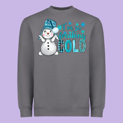 I'm So Freaking Cold Bbs Heavyweight Sweatshirt Designed By Bundleandbundleshop