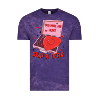 Cloud Purple heart record player Vintage Tee - MaliasSmallBusiness