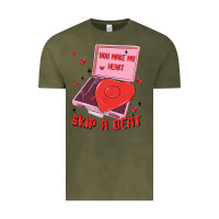 Vintage Olive heart record player Vintage Tee - MaliasSmallBusiness