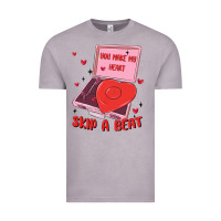 Vintage Zinc heart record player Vintage Tee - MaliasSmallBusiness