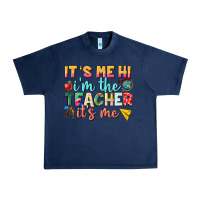 Navy its me hi im the teacher its me nca Urban Heavy Tee - NancyCooperArtShop