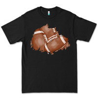 Black football patch Premium Tee - AdoDesignShop