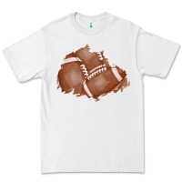 White football patch Premium Tee - AdoDesignShop