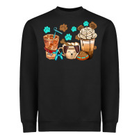 Black dog coffee cups with  food container bbs Heavyweight Sweatshirt - BundleAndBundleShop