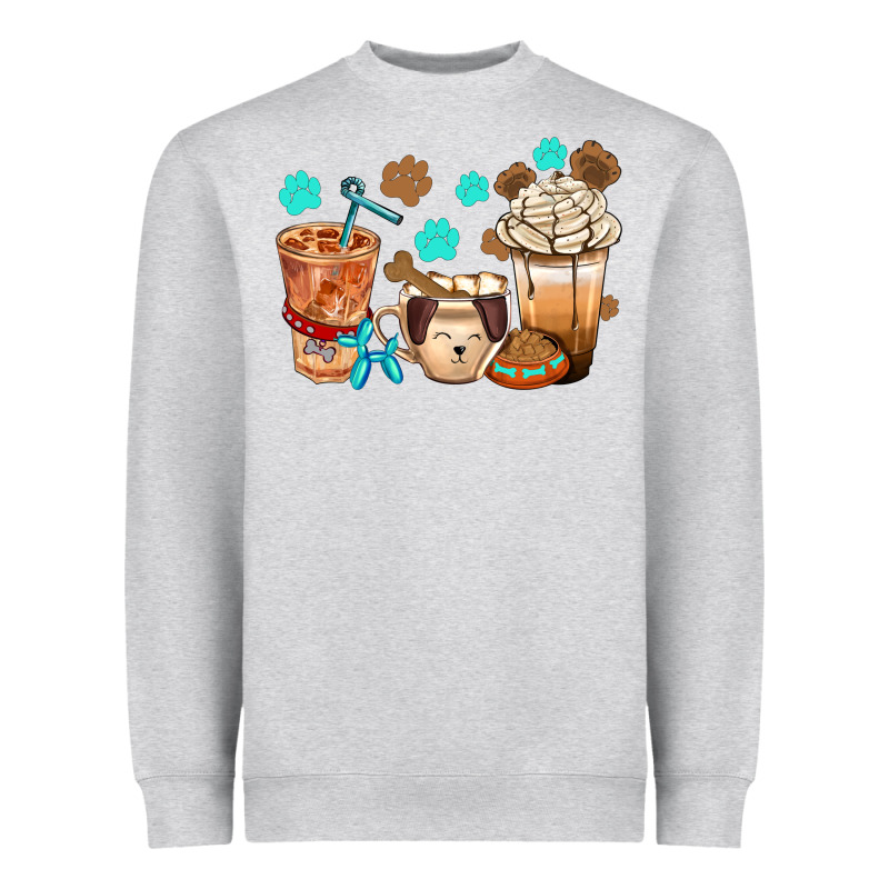 Dog Coffee Cups With  Food Container Bbs Heavyweight Sweatshirt by BundleAndBundleShop | Teevron
