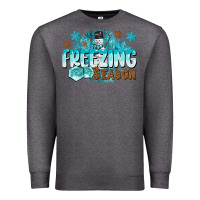 Charcoal Heather freezing season Premium Sweatshirt - CowGirlArtShop