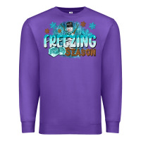 Purple freezing season Premium Sweatshirt - CowGirlArtShop