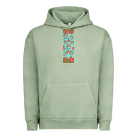 Pigment Oil Green american football with lightning bolt  pen wrap Urban Hoodie - BundleAndBundleShop