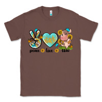 Chestnut peace love cute cow Classic Tee - NancyCooperArtShop