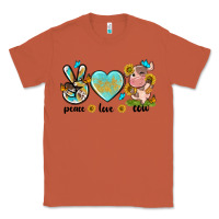 Copper peace love cute cow Classic Tee - NancyCooperArtShop