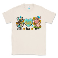 Natural peace love cute cow Classic Tee - NancyCooperArtShop