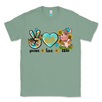 Sage peace love cute cow Classic Tee - NancyCooperArtShop