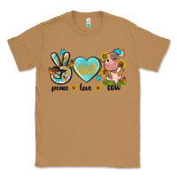 Toasted Coconut peace love cute cow Classic Tee - NancyCooperArtShop