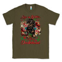 Army Green Christmas life is better with a dachshund Classic Tee - JahusDesignShop