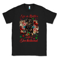 Black Christmas life is better with a dachshund Classic Tee - JahusDesignShop