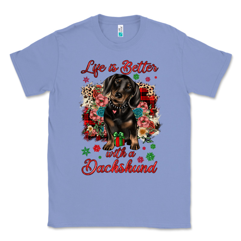 Christmas Life Is Better With A Dachshund Classic Tee by JahusDesignShop | Teevron