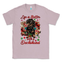 Lilac Christmas life is better with a dachshund Classic Tee - JahusDesignShop