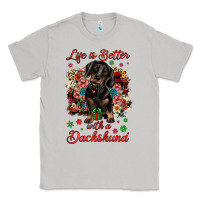 Moon Dust Christmas life is better with a dachshund Classic Tee - JahusDesignShop